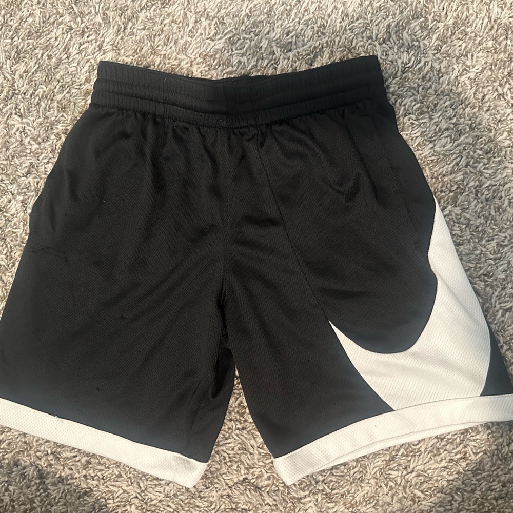 Nike Kids Black and White Shorts